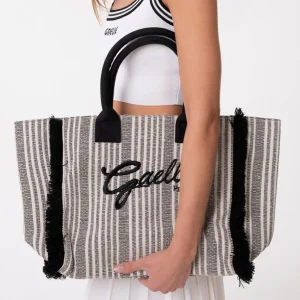 Gaelle Maxi shopper ricamo firma - V_W03190