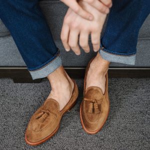 ALDEN - 3403 - Mocassino Tassel/nappine - Camoscio Snuff