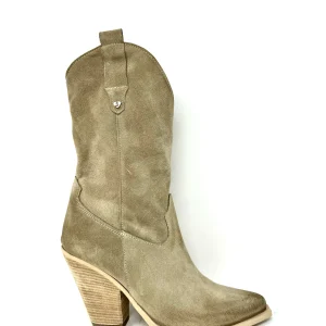 Texano 3/4 camoscio beige -KIRA18B
