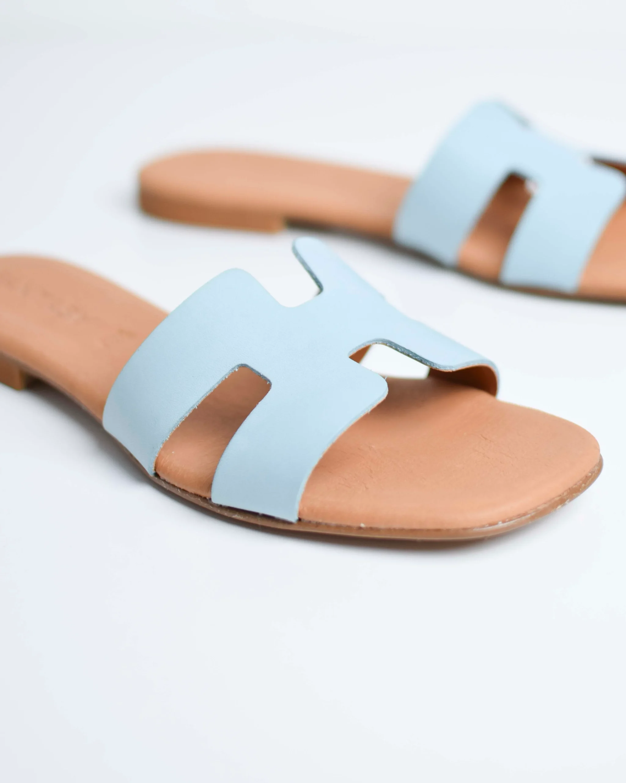 Ciabattine H in pelle - immagine 5