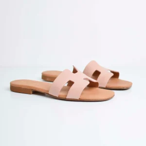 Ciabattine H in pelle