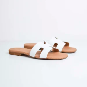 Ciabattine H in pelle