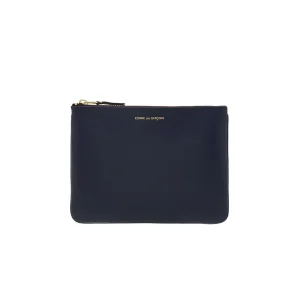 WALLET CDG Busta con Zip Blu