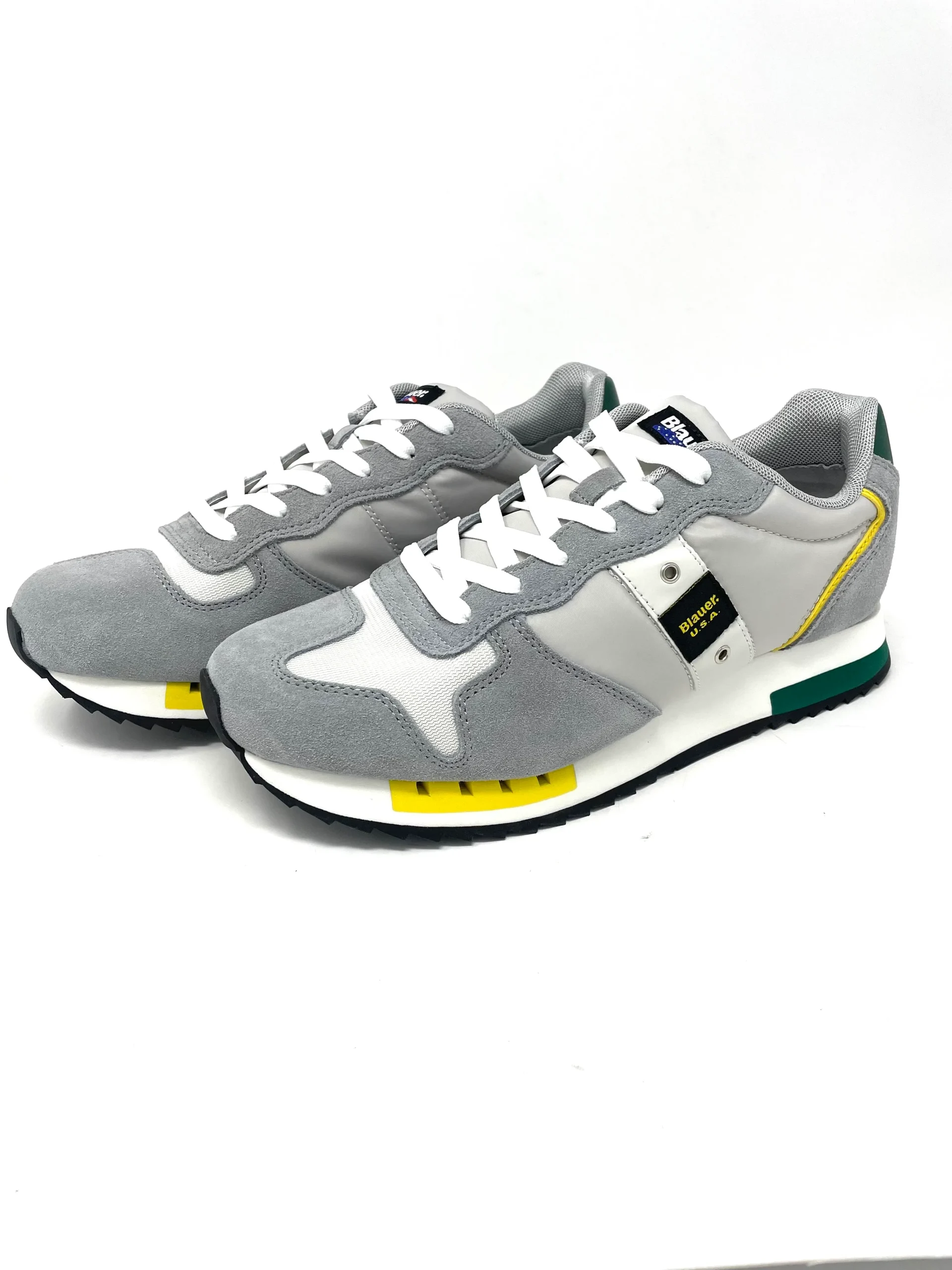 Sneaker Blauer uomo verde/giallo - QUEEMES - immagine 4