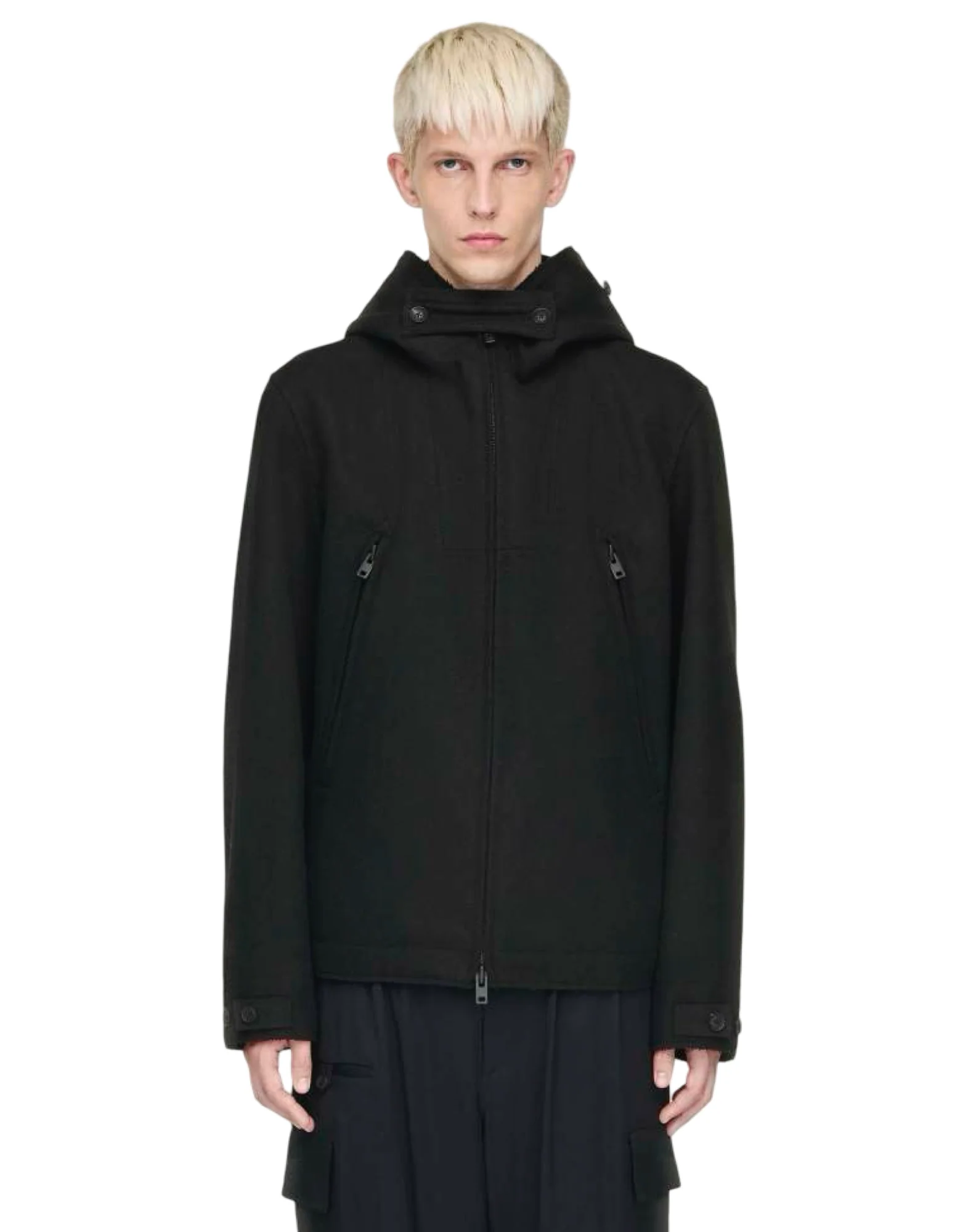 Y-3 GIACCA MELTON LANA NERO - immagine 4