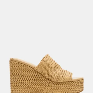 Cassi Zeppa Natural Raffia