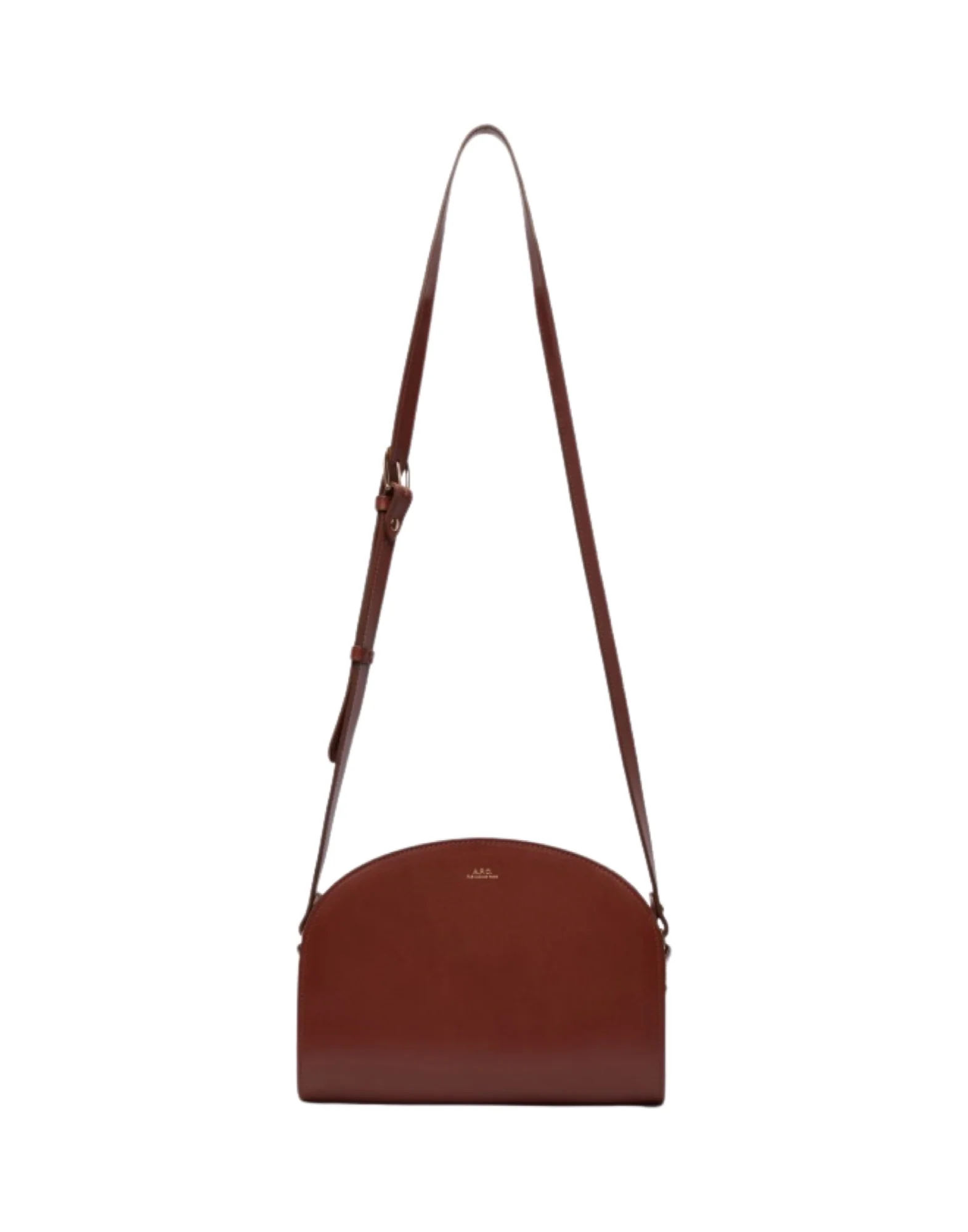 A.P.C. BORSA SPALLA MEZZALUNA NOCCIOLA - immagine 2
