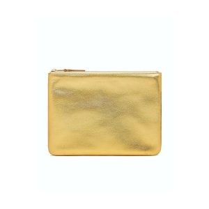 WALLET CDG Busta con Zip Oro