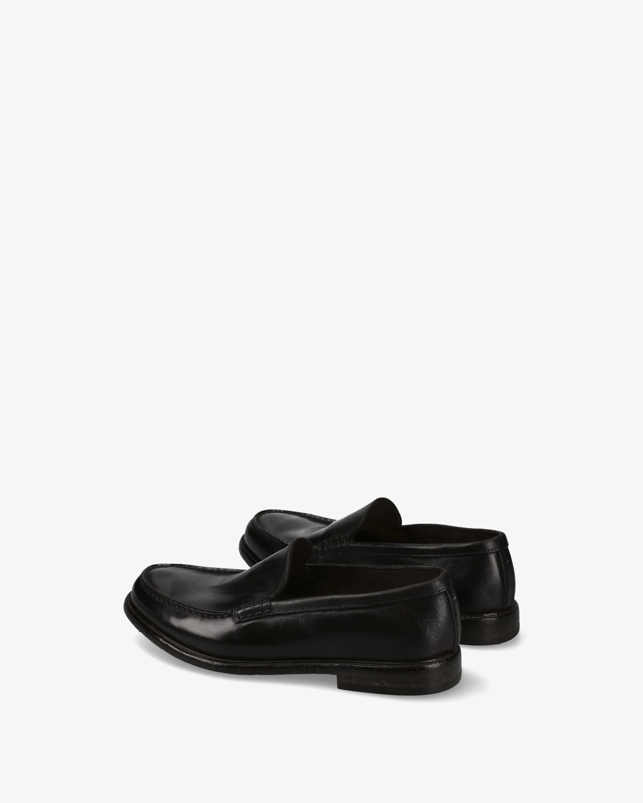 Black Horse Leather Loafer with Leather Sole - immagine 6