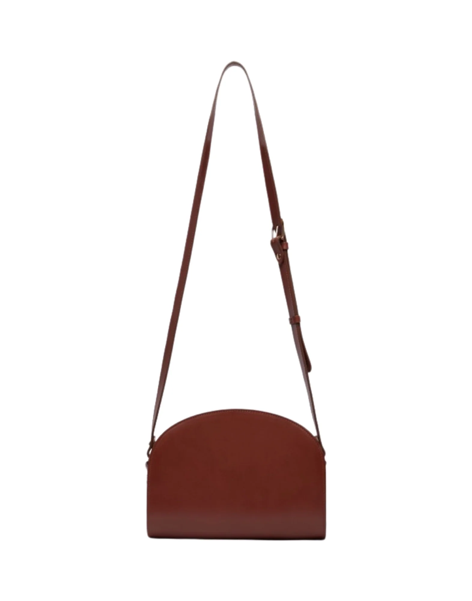 A.P.C. BORSA SPALLA MEZZALUNA NOCCIOLA - immagine 3