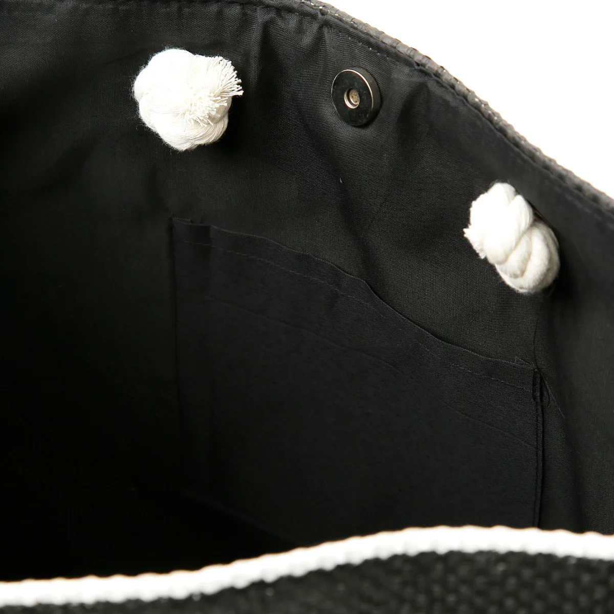 Shopping in tessuto a righe Cafènoir - immagine 3