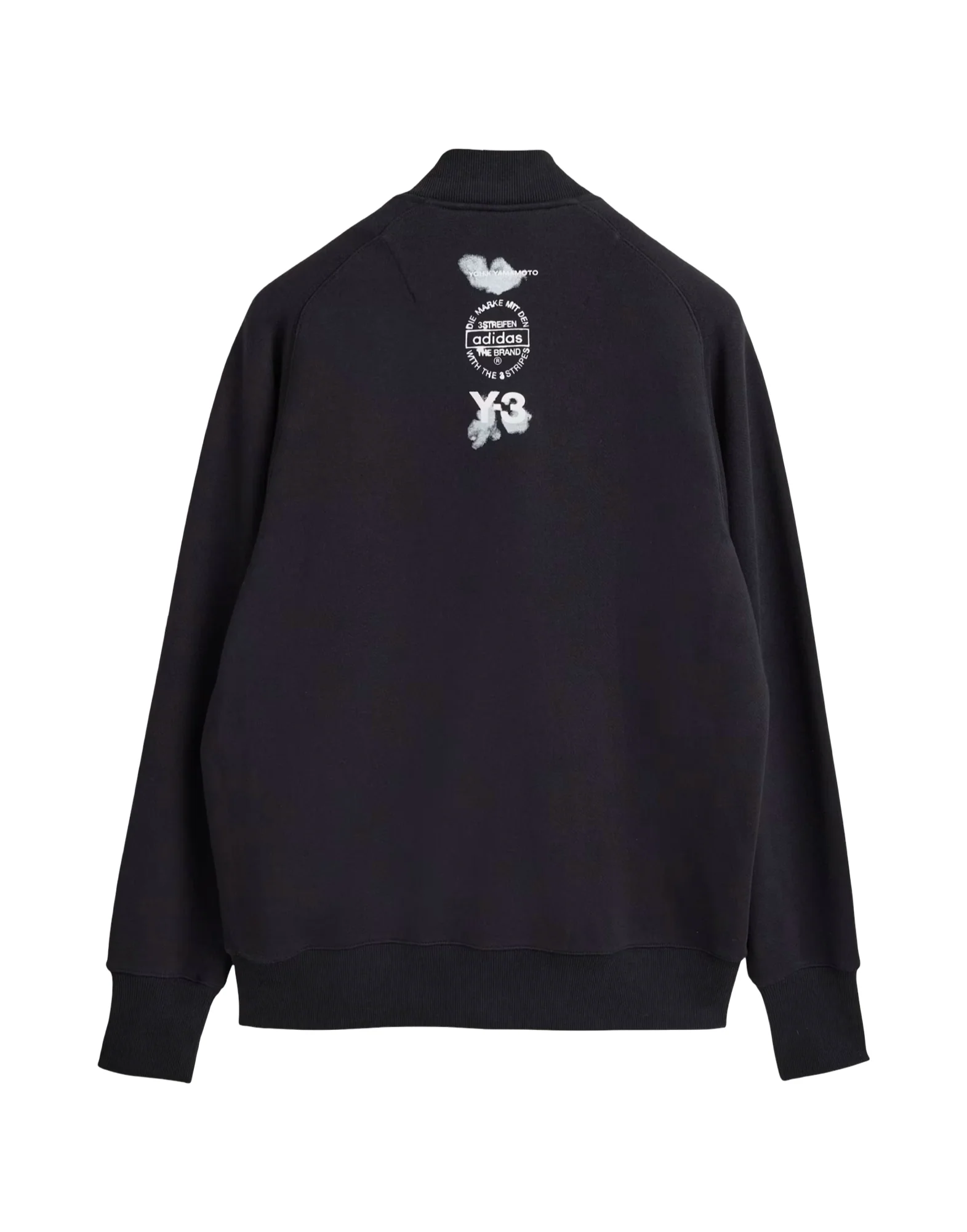 Y-3 FELPA ZIP TRACK NERA - immagine 3