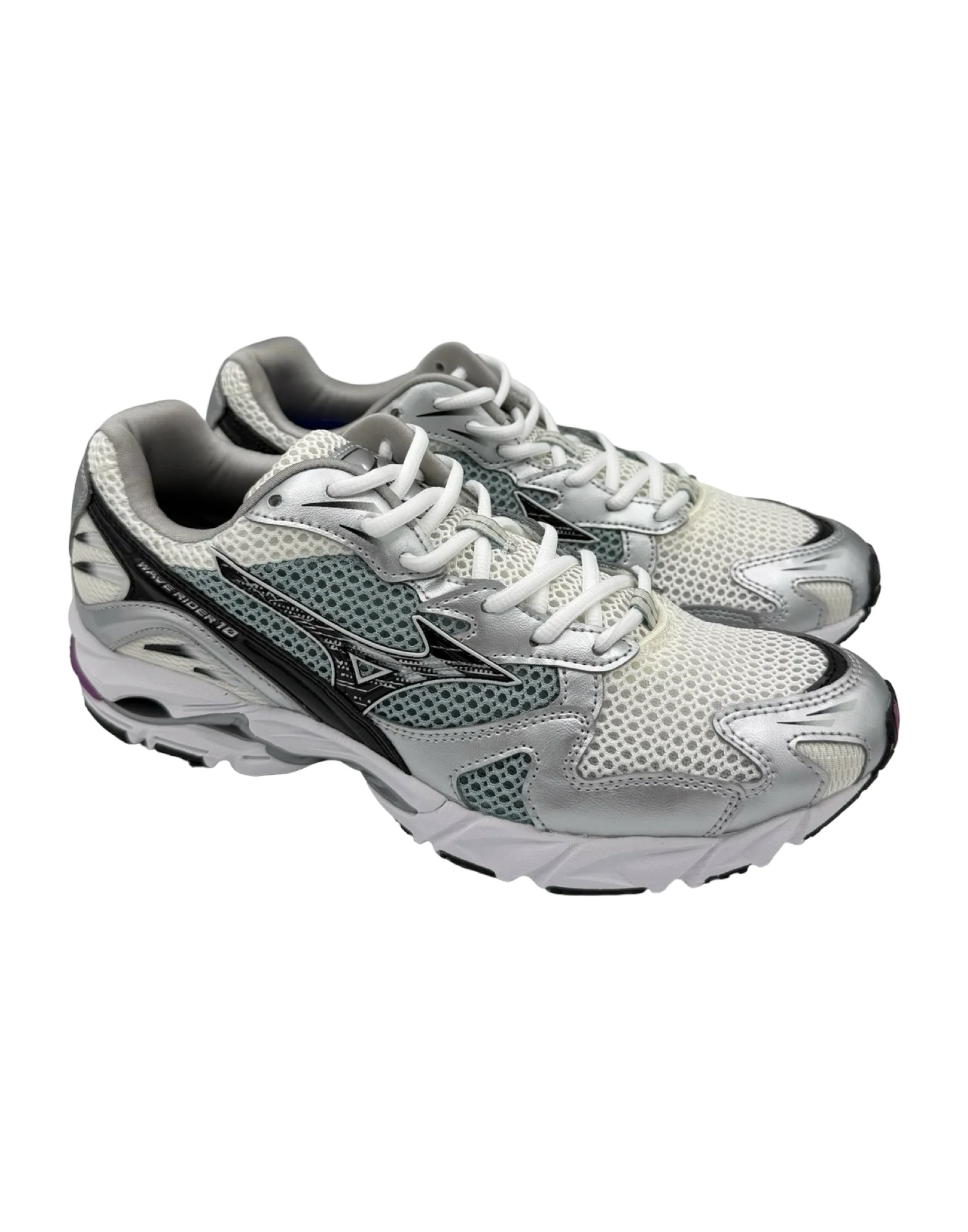 MIZUNO WAVE RIDER 10 SNOW WHITE/BLACK/SLATE - immagine 3