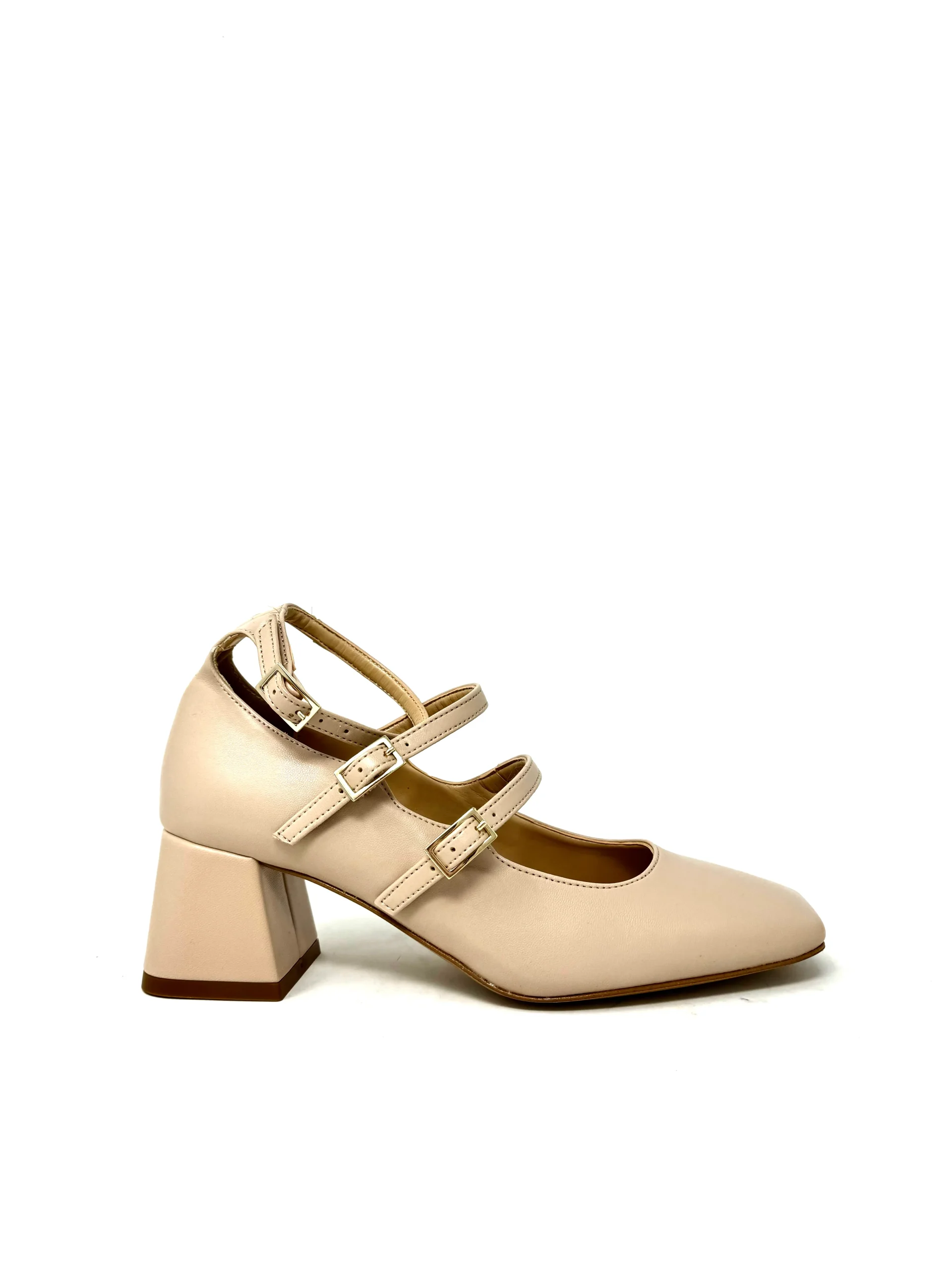 Mary jane in pelle nude -LF4427N - immagine 2