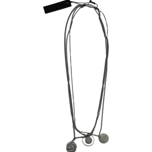 GOTI COLLANA LUNGA CIONDOLI ARGENTO