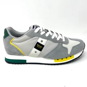 Sneaker Blauer uomo verde/giallo -  QUEEMES