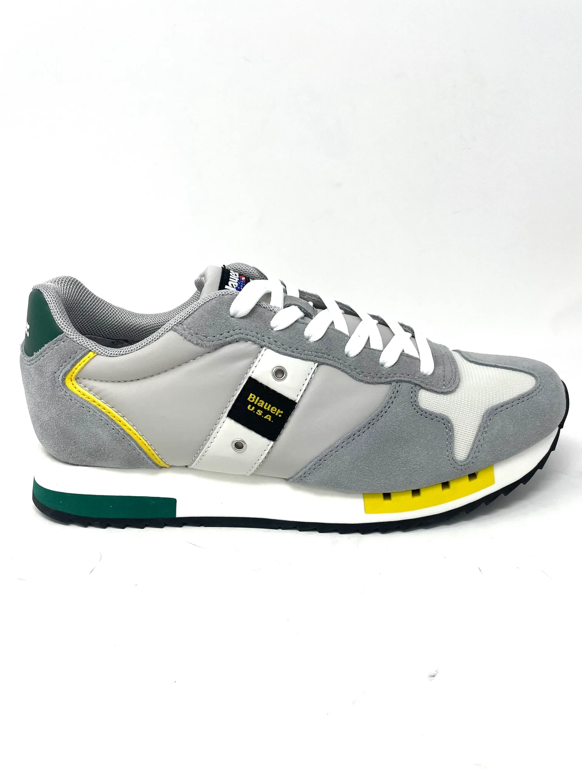 Sneaker Blauer uomo verde/giallo - QUEEMES