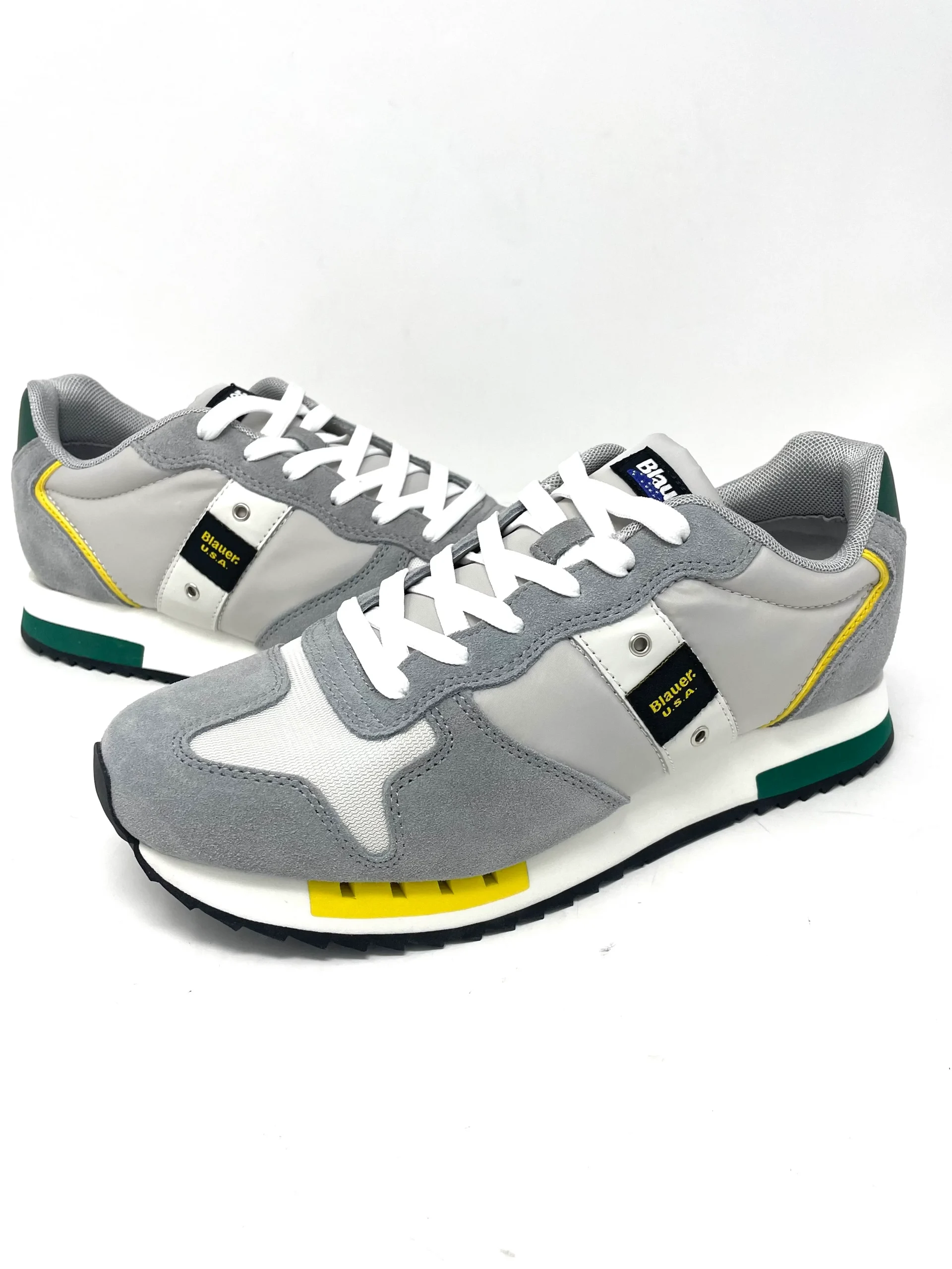 Sneaker Blauer uomo verde/giallo - QUEEMES - immagine 3