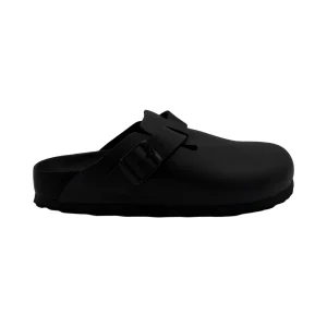 BIRKENSTOCK BOSTON EXQUISITE BLACK NATURAL LEA