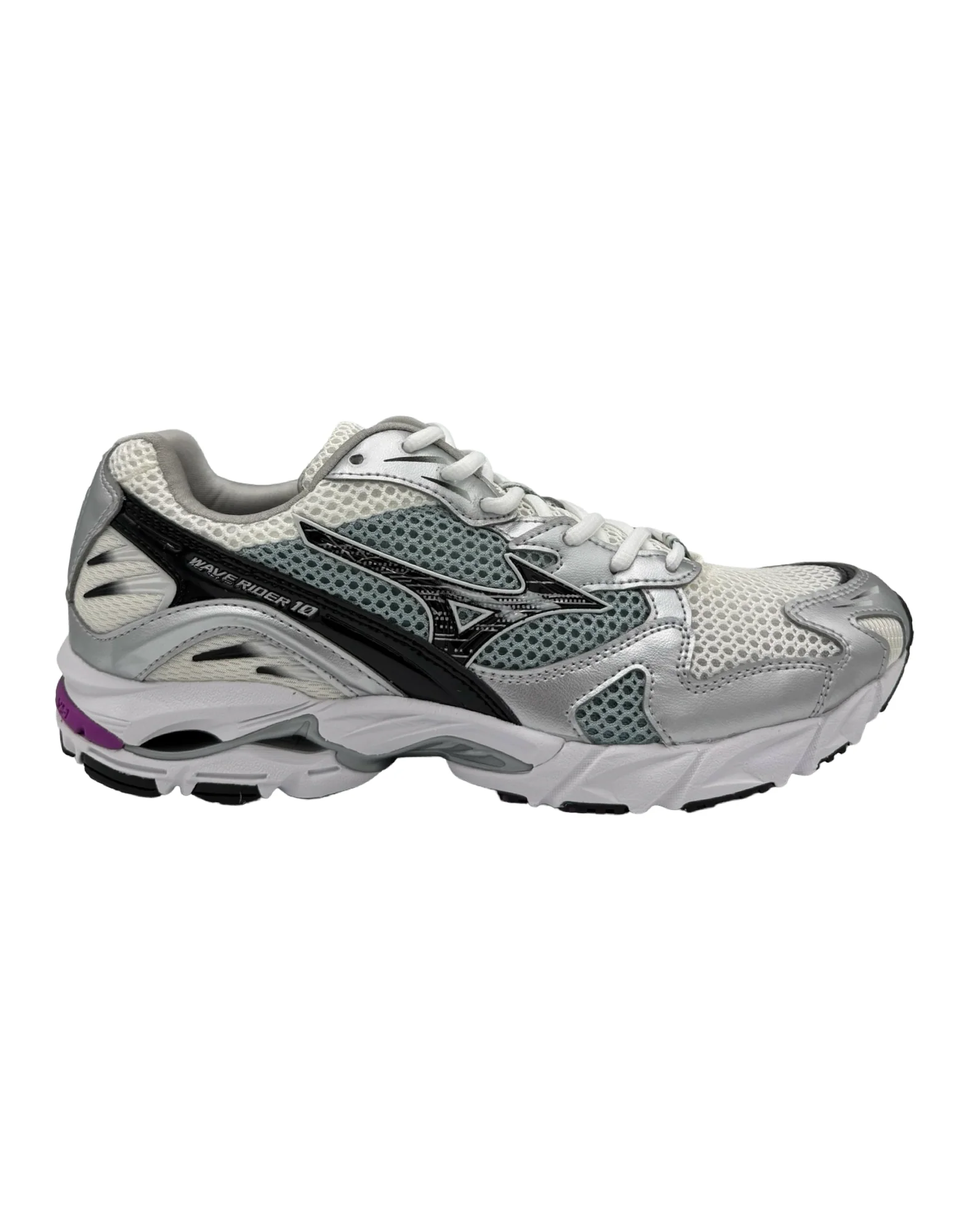 MIZUNO WAVE RIDER 10 SNOW WHITE/BLACK/SLATE