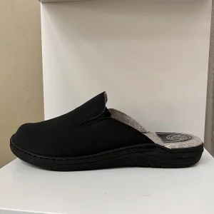 Ciabatta uomo fodera lana nero - UN01AR