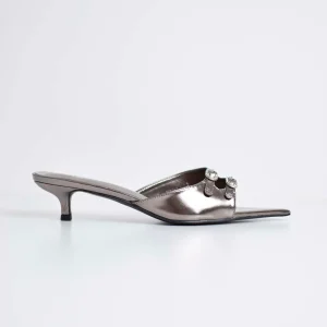 Sandalo A Punta Con Cinturini