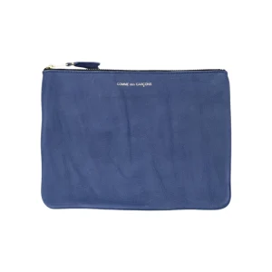 WALLET CDG BUSTINA PELLE LAVATA BLU