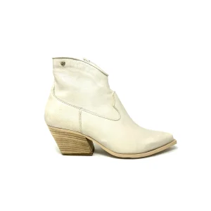 Texano basso vitello vintage beige -LOC110B