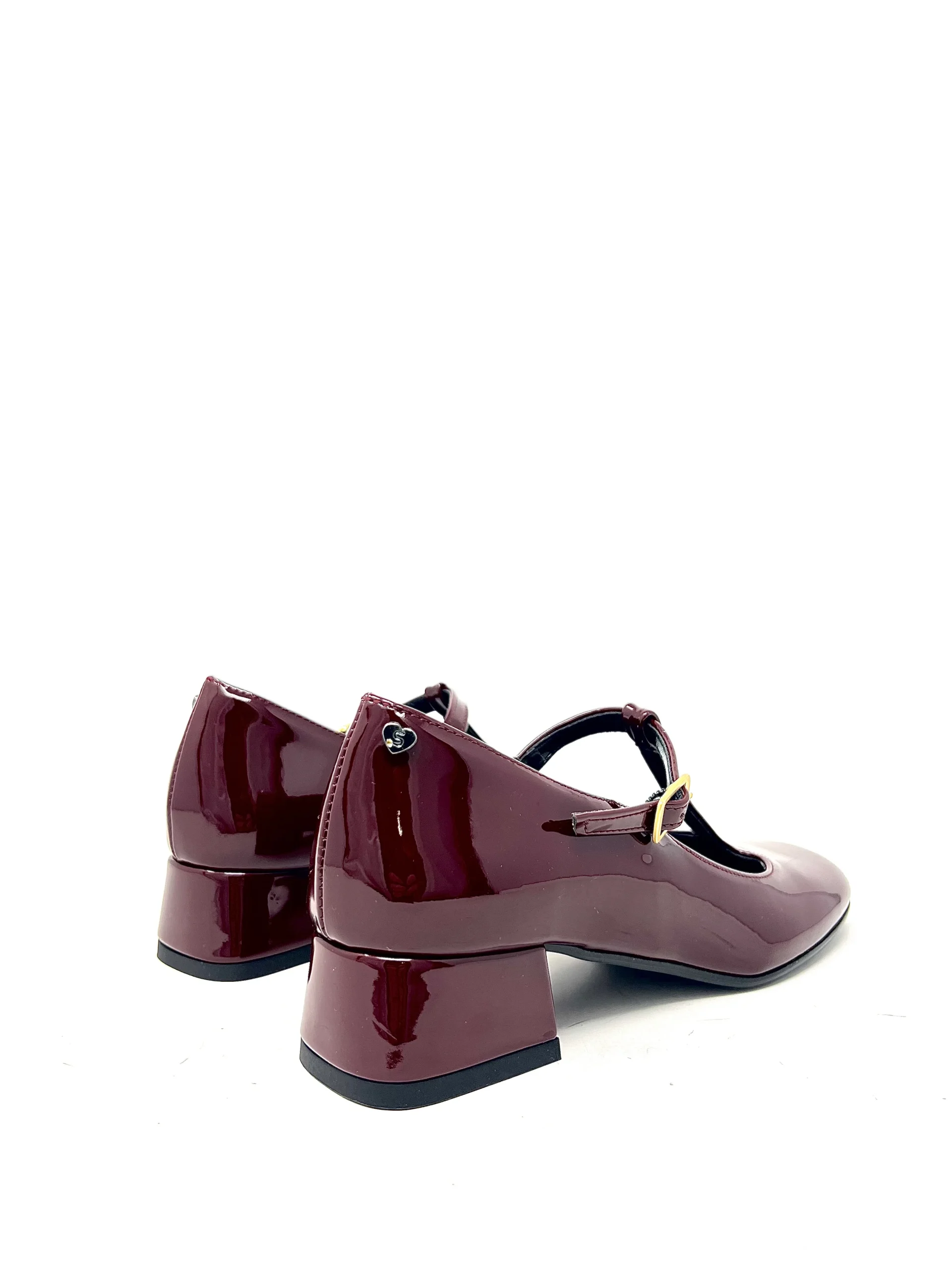 Bebè in vernice borgogna -3901BO - immagine 4