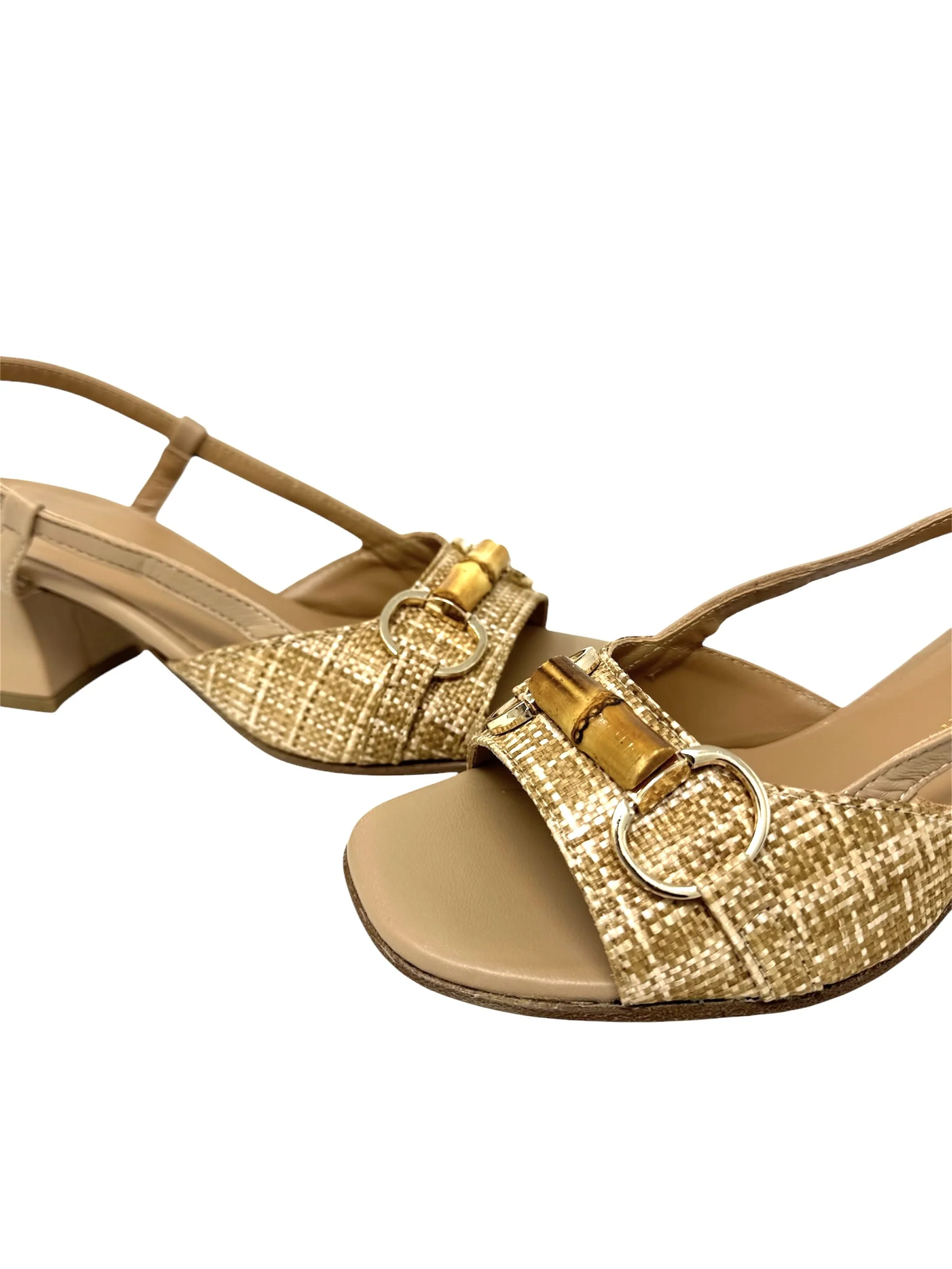 Sandalo con accessorio bambu' nappa - E5SZ60 - immagine 4
