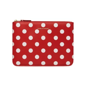 WALLET CDG Busta a Pois Rossa