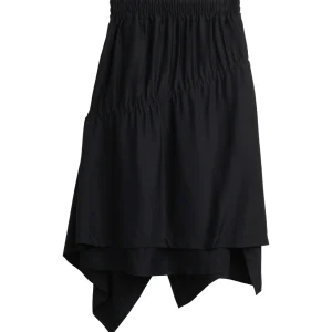 Y-3 GONNA MIDI RAYON TWILL NERA