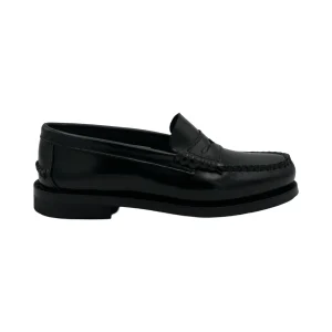 THE SHARP CORNER MOCASSINO OXFORD ABRASIVATO DONNA NERO