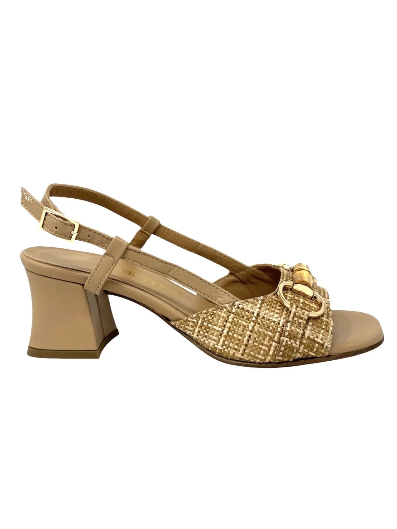 Sandalo con accessorio bambu' nappa - E5SZ60