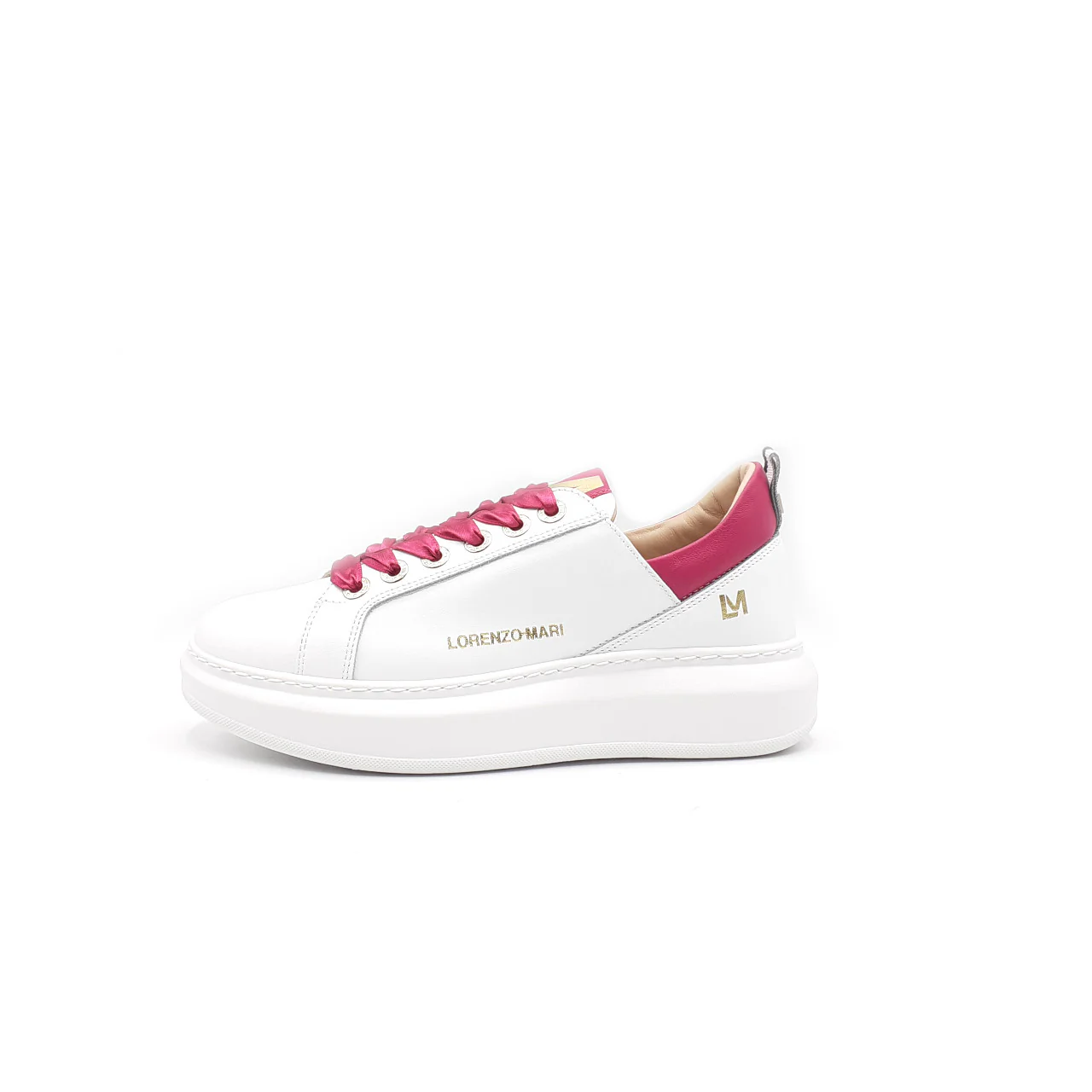 Sneaker Alessia Bianco/Fuxia