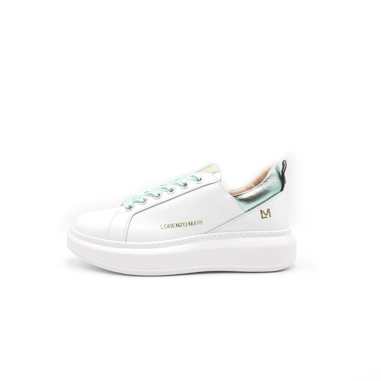 Sneaker Alessia Bianco/Salvia - immagine 2