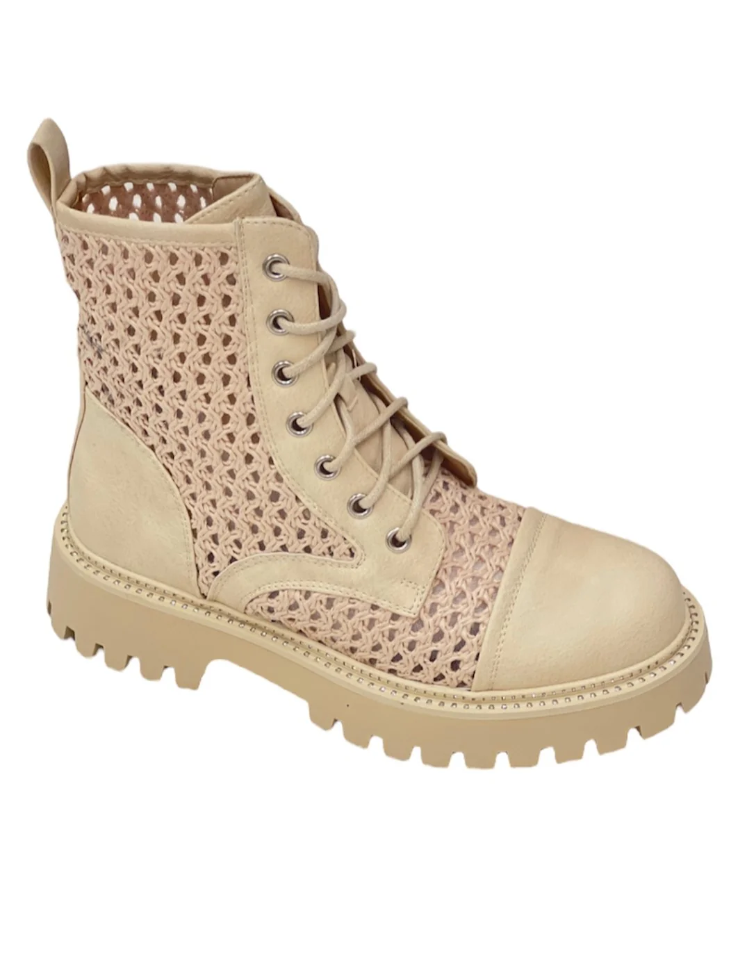 Anfibio estivo beige raffia - A9653BE - immagine 2