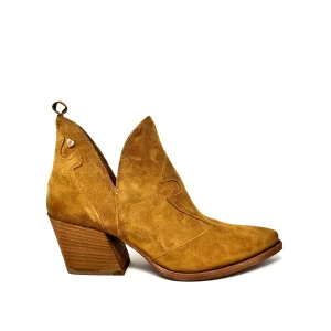 Texano aperto ai lati camoscio caramello -GS334CA