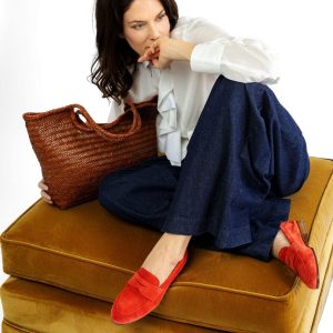 BERWICK 1707 - Mocassino Donna 10113 - Rosso Spicy