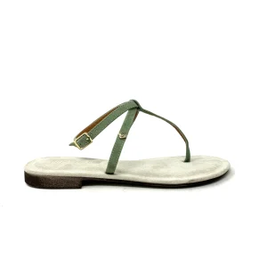 Sandalo verde camoscio - A101PE
