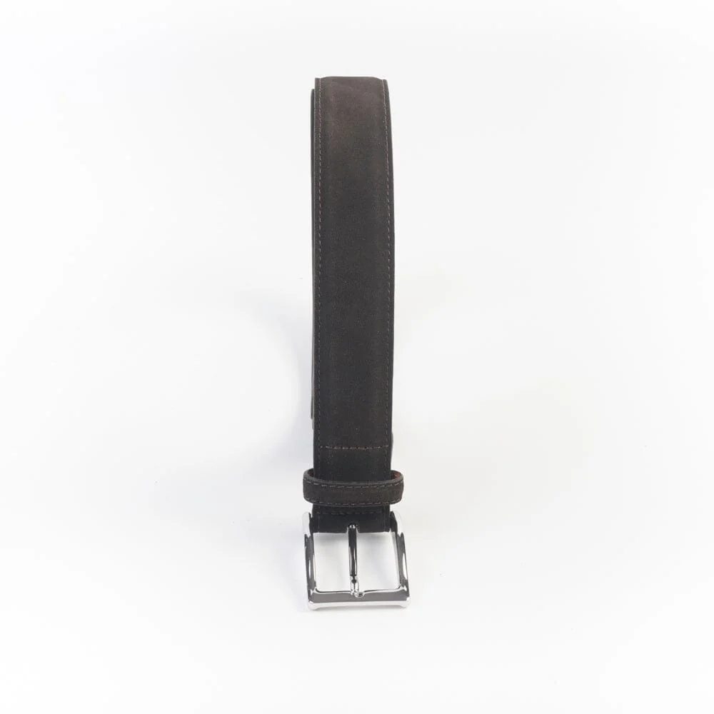 ALDEN - Cintura 5217 - Camoscio Dark Chocolate - immagine 4