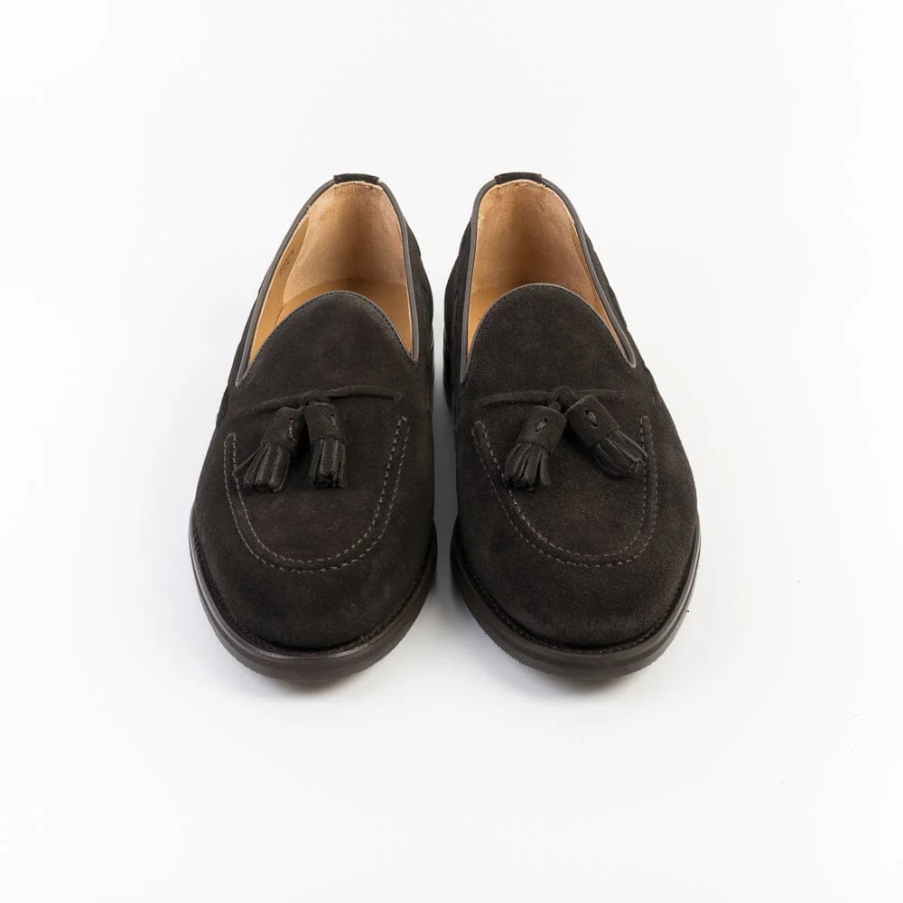 BERWICK 1707 - 8491 - Mocassino Nappine Fondo Gomma - Camoscio Dark Peat - immagine 3