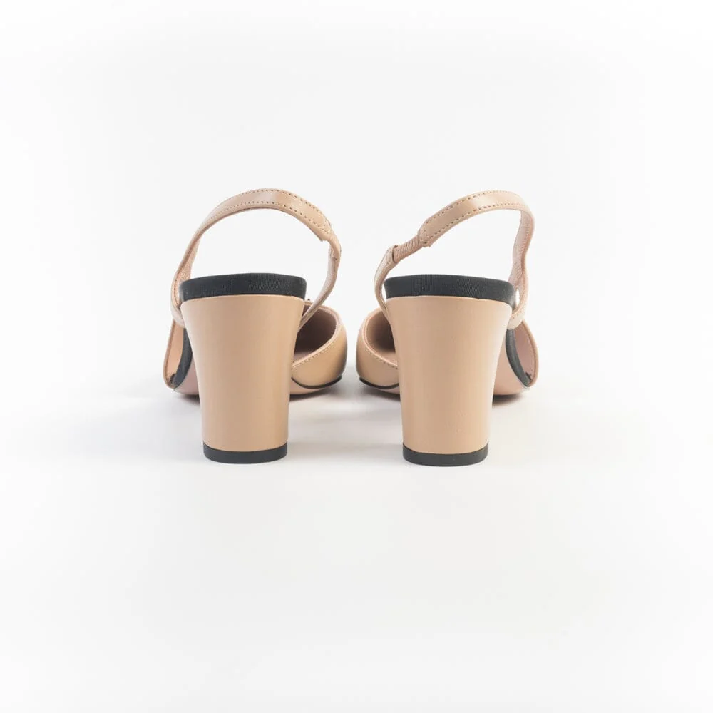 ROBERTO FESTA - Sling Back - FICUS - Bicolor Nero Beige - immagine 5