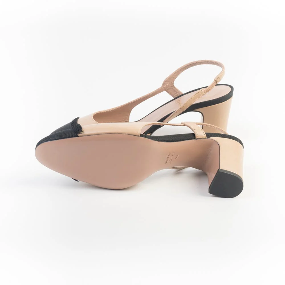 ROBERTO FESTA - Sling Back - FICUS - Bicolor Nero Beige - immagine 6
