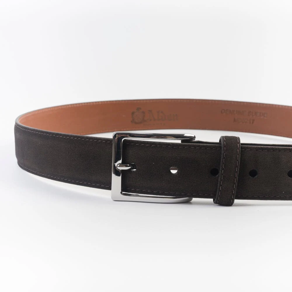 ALDEN - Cintura 5217 - Camoscio Dark Chocolate - immagine 5