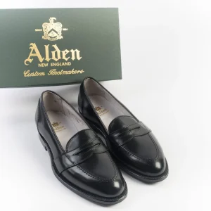 ALDEN - 6845 - Mocassino Full Strap - Cordovan Nero