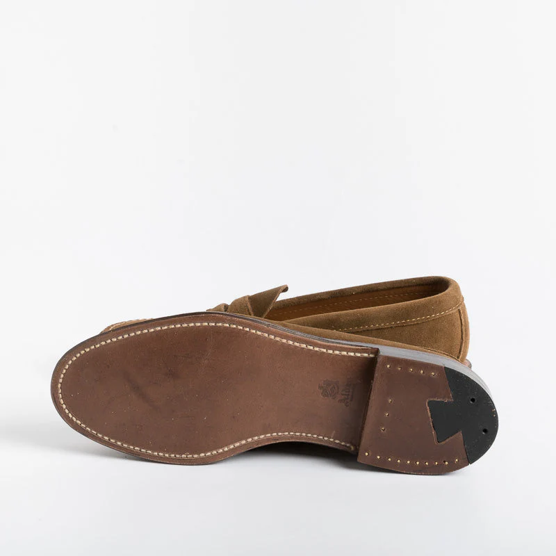 ALDEN - 6243F - Mocassino sfoderato - Camoscio snuff - immagine 6