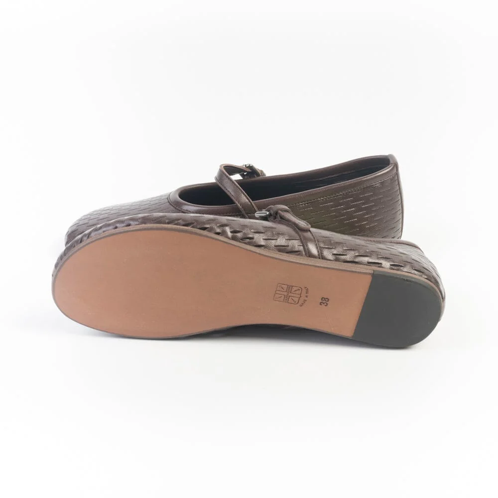 PANTANETTI - Mary Jane 19723 - Pelle Cacao - immagine 6