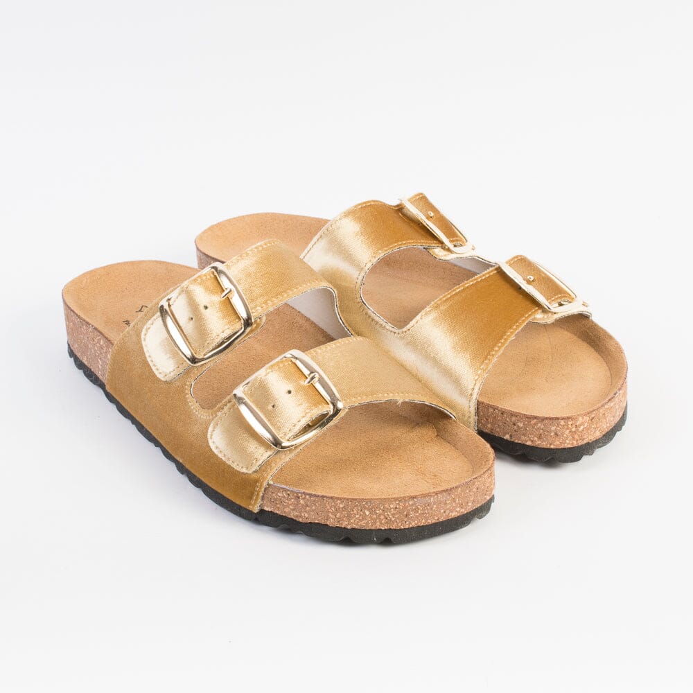 ARGILLA - Sandali Bassi - OSAKA - Velluto Gold - immagine 2