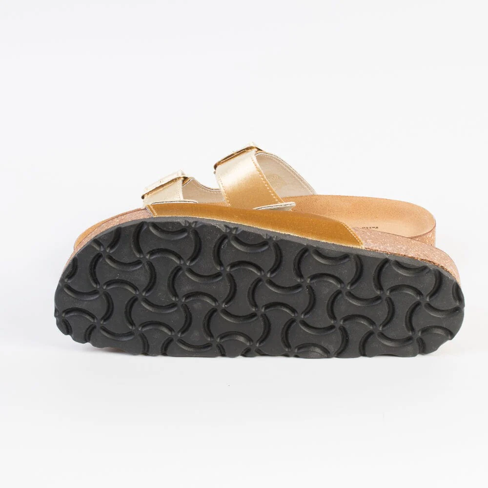 ARGILLA - Sandali Bassi - OSAKA - Velluto Gold - immagine 5